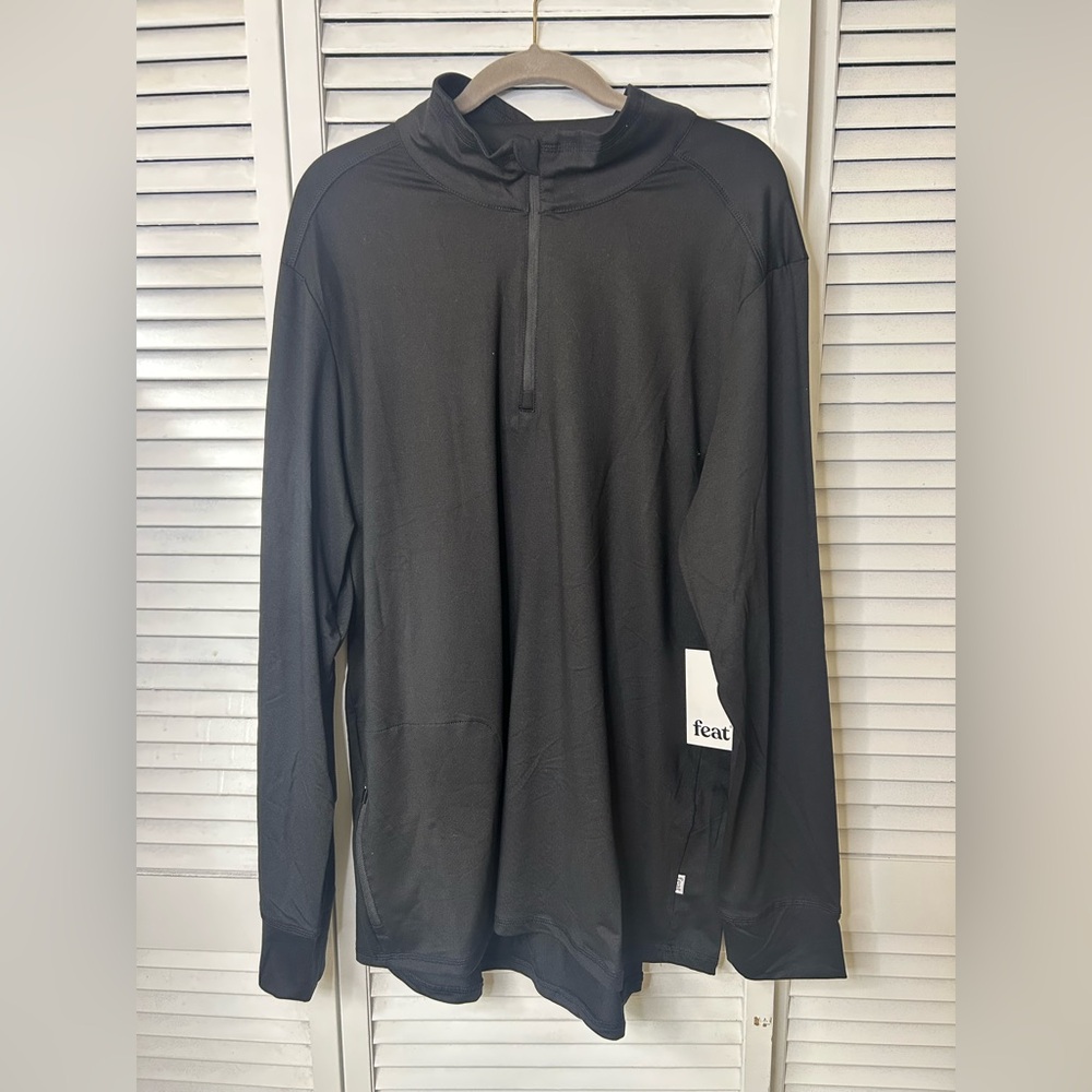 Feat Black Roam Quarter Zip Tom‎ Size XL